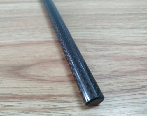 6~40mm diameter  pultruded  carbon fiber solid rod  with 3K plain/twill surface pultrusion carbon rod