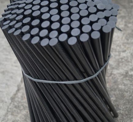 6~40mm diameter  pultruded  carbon fiber solid rod  with 3K plain/twill surface pultrusion carbon rod