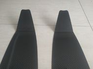 Pure carbon fiber  freedive fins blade carbon freediving fins blade with 3K twill weave and fishing tail