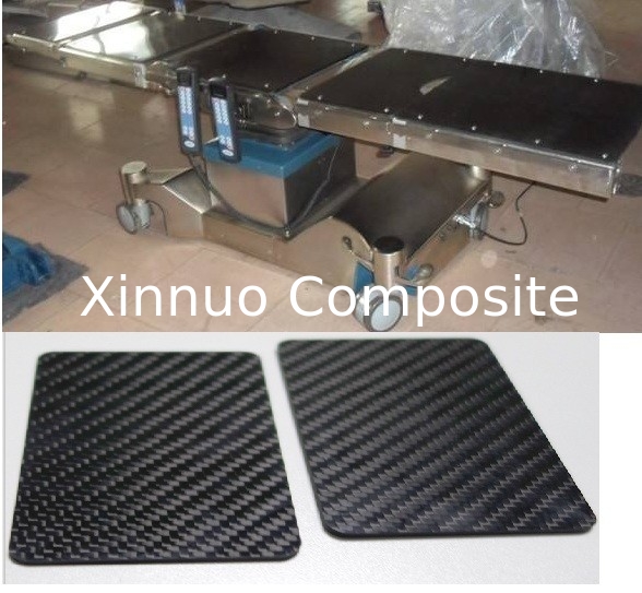 High stiff  high penetrability Carbon fiber bed laminated sheets for Medical bed