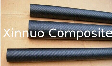 Semi-gloosy matte carbon fiber tubes pipes poles with 3K surface fatory supply