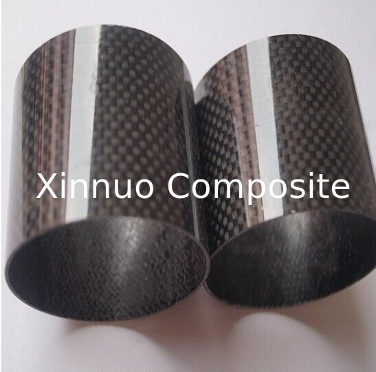 carbon mix glass fiber pipe/tubes with 3K plain or 3K twill surface 50% carbon +50% glass fiber tube