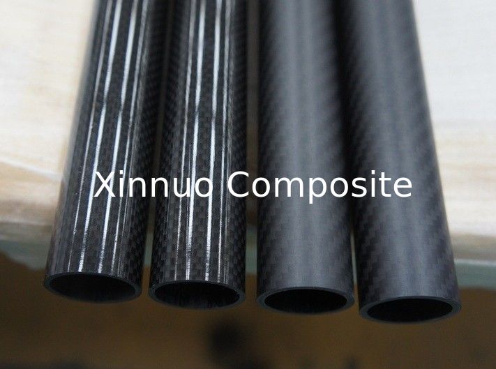 Compare the 3K plain&twill high glossy and matte surface carbon fiber tube