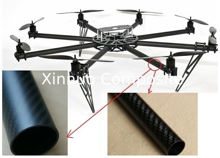 round shape 25m,28mm,32mm diameter multi-rotor type aircraft  carbon fiber tube 3K plain/ twill surface with best price