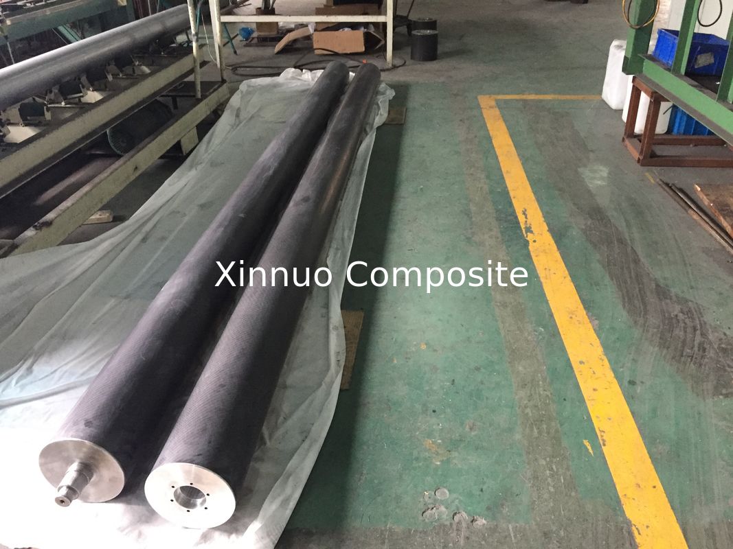 carbon fiber roller for high speed cross lapper lapping machine  papermaking equipments diameter 255mm