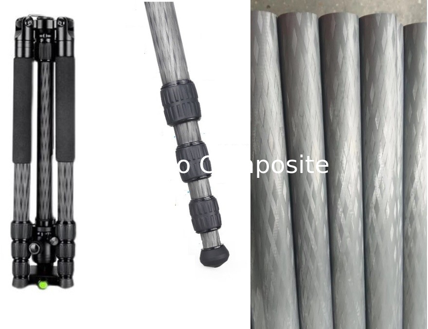 42mm 38mm 36mm 34mm twill diamond weave carbon fiber tube for camera tripod   carbon fiber camera poles