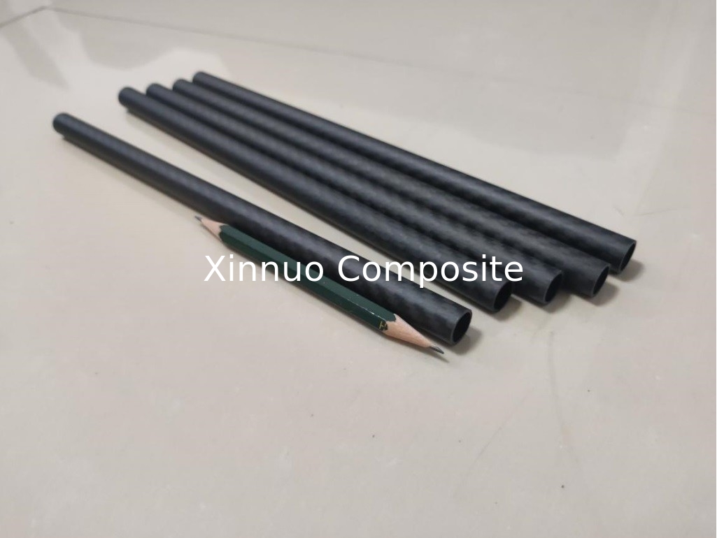 12mm 1/2 inch small diameter  3k twill weave carbon fiber tubing  for UAV drone