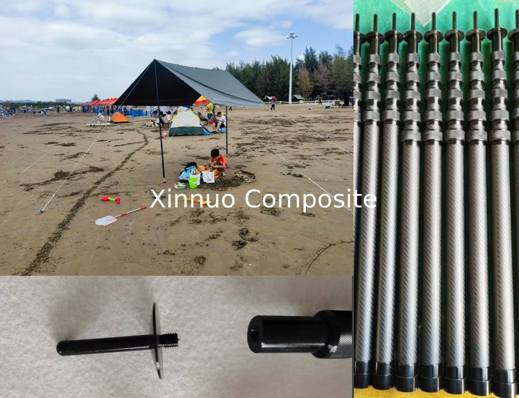 2m 2.8m 3m 4m Length high stiff Carbon Fiber Telescopic Sky Canopy Pole