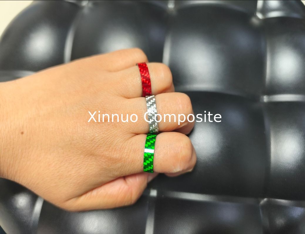 Different Size good looking Colorful Carbon Fiber Ring Tubes for jewelry