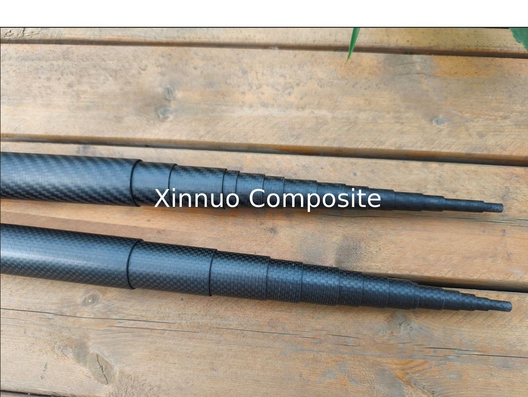 3K twill& 3K plain high stiffness carbon  fiber composite folding pole  made in China