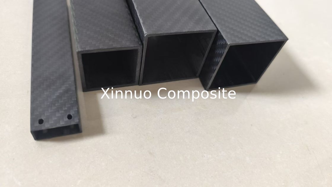 China manufacture 20/25/30/40/50mm carbon fiber square tube carbon rectangular tubing