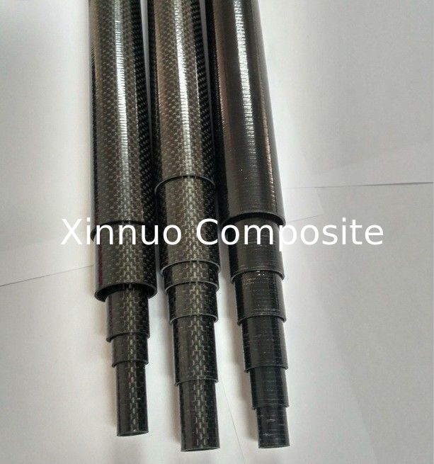 conical contour carbon fibre pole  cost  tapered carbon fiber tube anisodiametric carbon fiber tubes