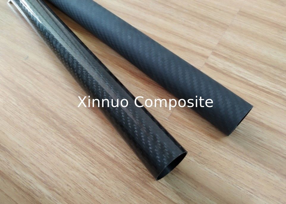3K twill weave glossy/matte/semi-glossy/sanded  carbon fiber tubes frames for kite bone/tools/toys