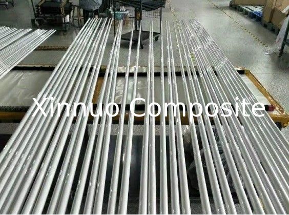 UV resistant white color 2321mm length fiberglass tube for yacht mast pole ship Antenna pole