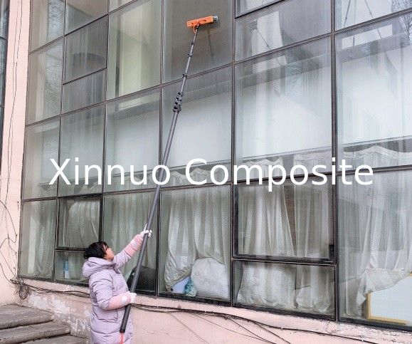 XN 100%  Carbon Fiber Washing Window Cleaning Pole  water fed pole 8 sections 54ft  16.5 MTR