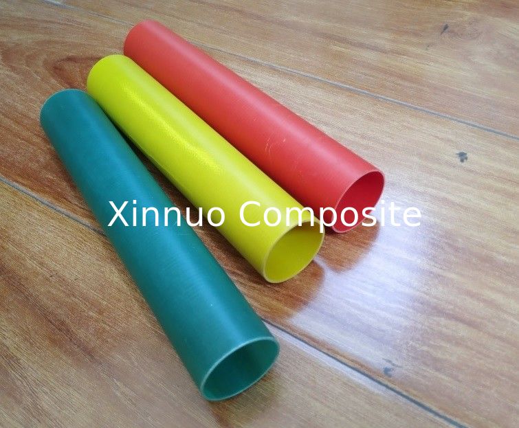 30mm colorful  high temperature glass fiber tube insulated round  fiberglass pipe for  thermo electric plant