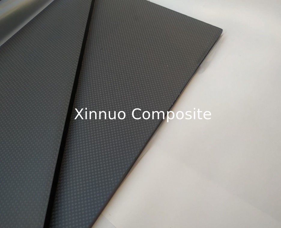 3/5/8/10mm 500*600mm 3K plain matte carbon fiber sheet/plate with +/-45  or 0/90 degree