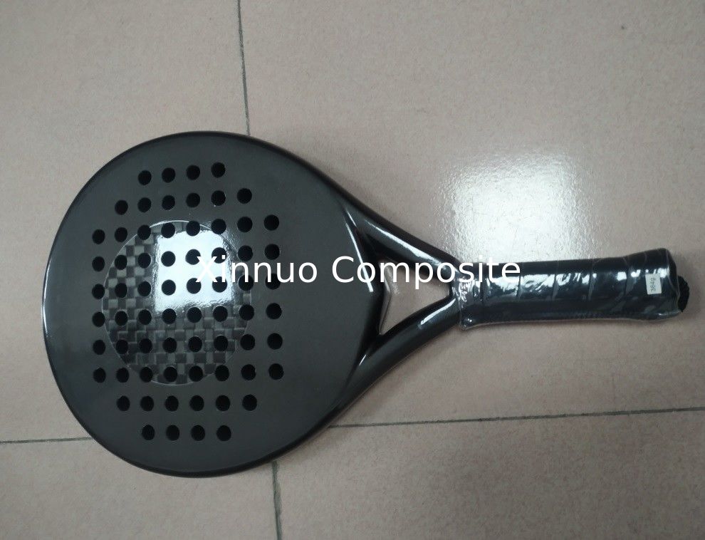 Customized Beach racket Tennis Padel with Carbon Fiber surface and EVA  Foam  core