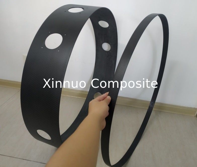 3K twill  matte 760mm large diameter carbon fiber circular rings  round circle