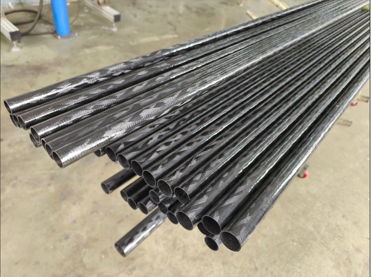 40mm 50mm 60mm diameter wet wound filament wound carbon fiber tubes