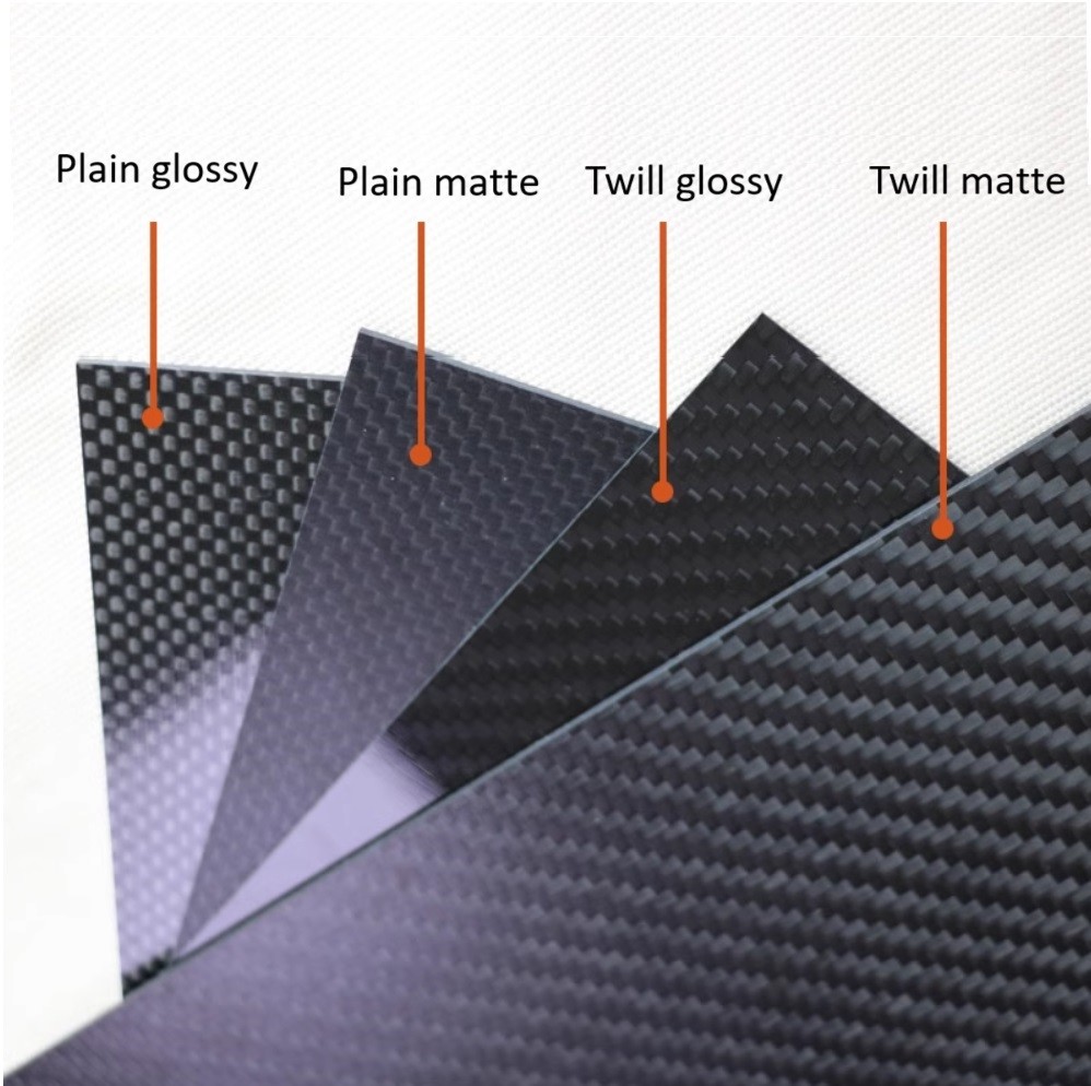 3K twill 3K plain glossy/matte surface carbon fiber sheet 4*8 feet