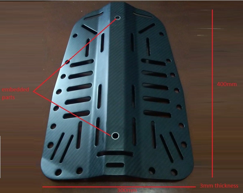 carbon fiber diving equipment Diving cylinder backplate backplane