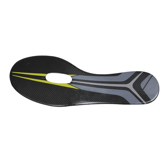 rigid superlight carbon fiber shoe insole used for different athletic shoes