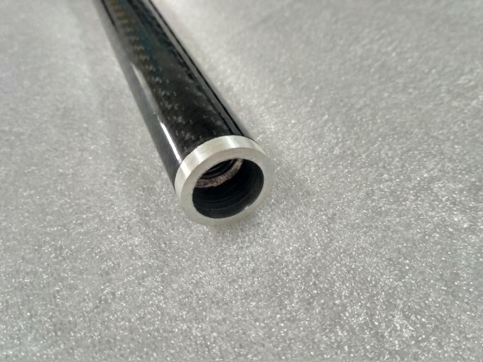 Aluminum joint connect 3K twill carbon fiber tube tubing tubes with