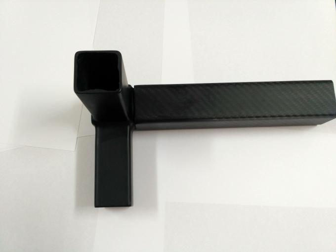 2 way 3 way cross way fourway square carbon fiber tube connectors